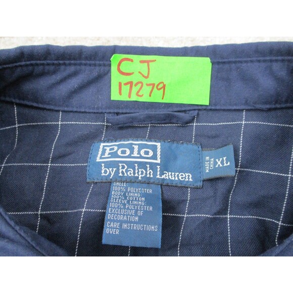 Polo Ralph Lauren Jacket Men Extra Large Blue Bomber Full Zip Casual - Picture 5 of 11